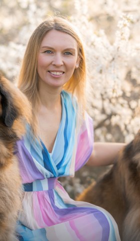 Sylwia Babicz z psem